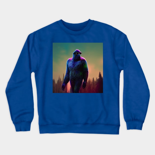 Dope Sasquatch in Nature Crewneck Sweatshirt by Grassroots Green